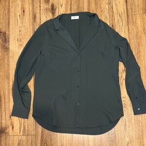 Aritzia green Button-Down Shirt